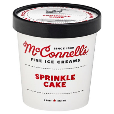 Mcconnells Fine Ice Cream Sprinkle Cake - Pint - Image 1