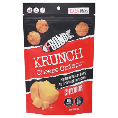 Fbomb Snack Puff Cheddar Cheese - 1.75 Oz