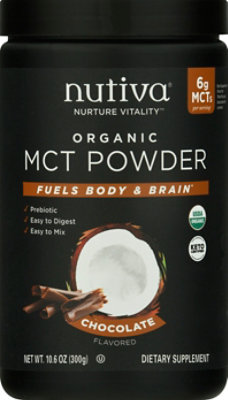 Nutiva Mct Powder Chocolate - 10.60 Oz - Image 2