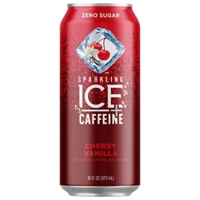 Sparkling Ice Caffeine Cherry Vanilla, Naturally Flavored Sparkling Water - 16 Fl. Oz. - Image 3