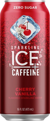 Sparkling Ice Caffeine Cherry Vanilla, Naturally Flavored Sparkling Water - 16 Fl. Oz. - Image 2