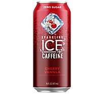 Sparkling Ice Caffeine Cherry Vanilla, Naturally Flavored Sparkling Water - 16 Fl. Oz.