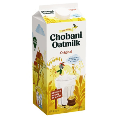 Chobani Plain Plant-Based Oatmilk - 52 Oz - Image 2