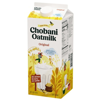 Chobani Plain Plant-Based Oatmilk - 52 Oz - Image 1
