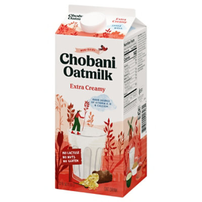 Chobani Extra Creamy Plant-Based Oatmilk - 52 Fl. Oz. - Image 1