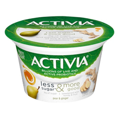 Activia Nonfat Probiotic Vanilla Greek Yogurt, 5.3 Oz. Cups, 4 Count, Low-Fat & Nonfat