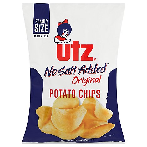 Utz 9 Oz No Salt Potato Chip - 9 Oz