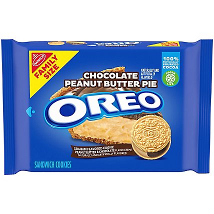 OREO Cookie Sandwich Chocolate Peanut Butter Pie - 17 Oz - Image 2