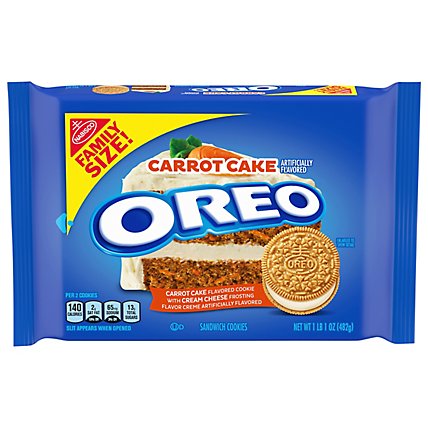 OREO Cookie Sandwich Carrot Cake Cream Cheese Family Size - 17 Oz - Image 3