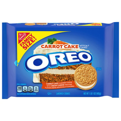 OREO Cookie Sandwich Carrot Cake Cream Cheese Family Size - 17 Oz - Image 1