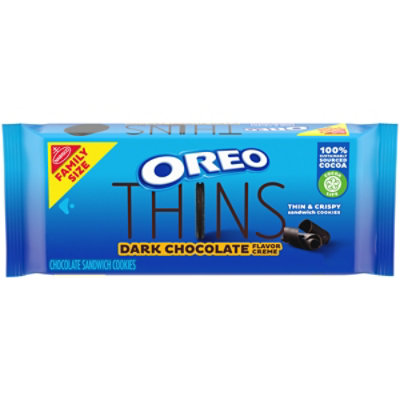 OREO Thins Sandwich Cookies Dark Chocolate - 11.6 Oz