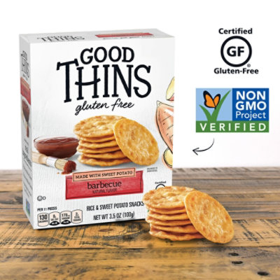 Good Thins Crackers Rice & Sweet Potato Barbecue Gluten Free - 3.5 Oz - Image 5