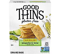 Good Thins Crackers Jalape�o & Lime Corn & Rice Gluten Free - 3.5 Oz