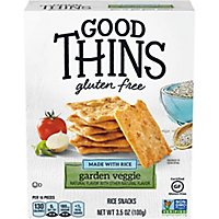 Good Thins Crackers Garden Veggie Rice Gluten Free - 3.5 Oz - Image 2