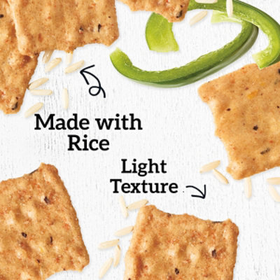 Good Thins Garden Veggie Rice Snacks Gluten Free Crackers - 3.5 Oz - Image 2