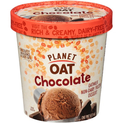 Planet Oat Chocolate Non-Dairy Frozen Dessert - 1 Pint - Image 3