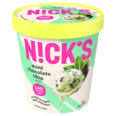 Nick's Mint Chocolate Chip Ice Cream - 16 Oz