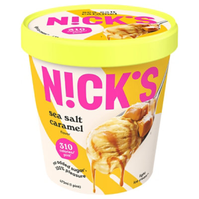 Nicks Ice Cream Light Salted Caramel 1 Pint - 16 Oz - Image 3