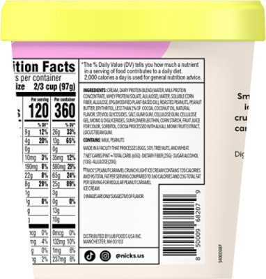 Nick's Peanut Caramel Crunch Ice Cream - 16 Oz - Image 5