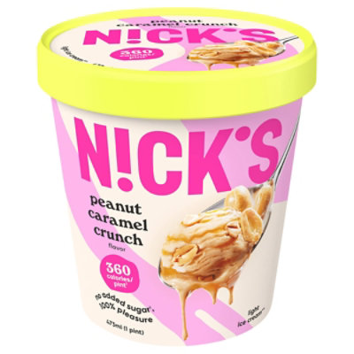 Nick's Peanut Caramel Crunch Ice Cream - 16 Oz - Image 1