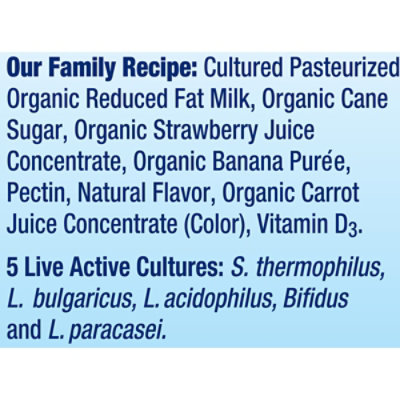 Stonyfield Organic Kids Yogurt Lowfat Strawberry Banana - 3.5 Oz - Image 4