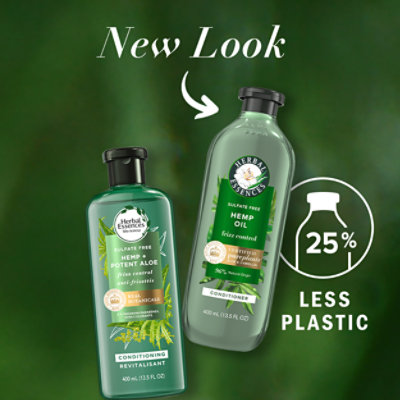 Herbal Essences Bio Renew Frizz Control Conditioner with Hemp + Potent Aloe - 13.5 Fl. Oz. - Image 2