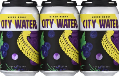 City Water Mixed Berry Seltzer In Cans - 6-12 Fl. Oz. - Image 2