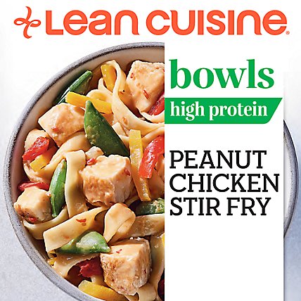 Lean Cuisine Peanut Chicken Stir Fry Frozen Bowl - 10.87 Oz - Image 1