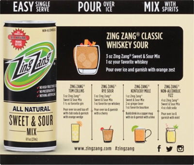 Zing Zang Sweet And Sour Mix - 6-8 Fl. Oz. - Image 6