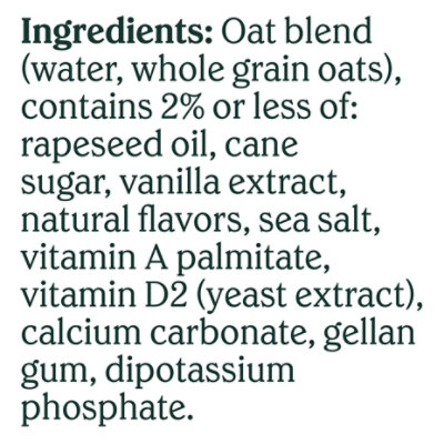 Chobani Vanilla Plant-Based Oatmilk - 52 Fl. Oz. - Image 2