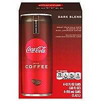Coca-Cola Soda With Coffee Dark Blend Cans - 4-12 Fl. Oz. - Image 1