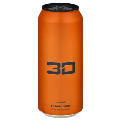 3d Energy Drink Orange - 16 Oz - Image 3