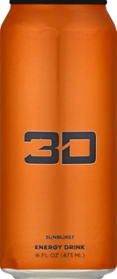 3d Energy Drink Orange - 16 Oz - Image 2