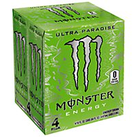 Monster Energy Ultra Paradise Sugar Free Energy Drink - 4-16 Fl. Oz. - Image 1
