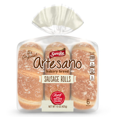 Sara Lee Artesano Bakery Sausage Rolls - 15 Oz