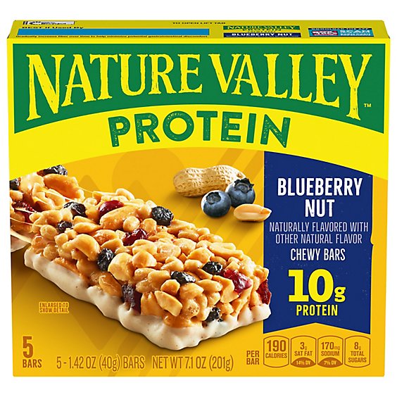 Nature Valley Protein Blueberry Almond Chewy Granola Bar - 7.1 Oz