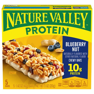 Nature Valley Chewy Granola Bar, Protein, Gluten Free, Peanut Butter Dark  Chocolate, 5 Bars-1.42 Ounce each bar, 7.1 Ounce (Pack of 4)