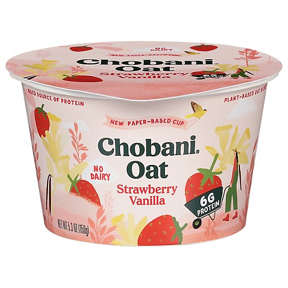 Chobani Oats Blends Strawberry Vanilla - 5.3 Oz