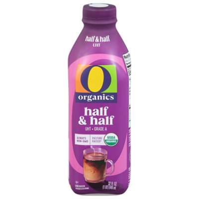 O Organic Half & Half Grade A - Quart - Tom Thumb