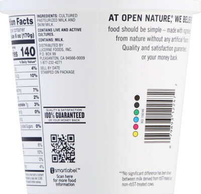 Open Nature Yogurt Icelandc Plain 2% - 24 Oz - Image 3