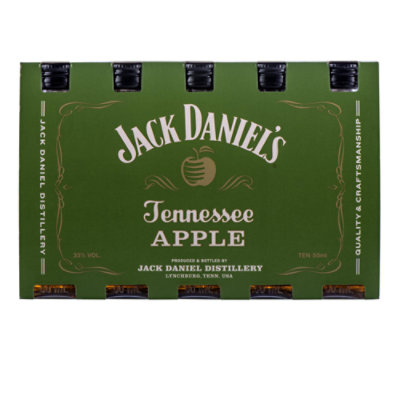 Jack Daniels Tennessee Apple Flavored Whiskey 70 Proof - 50 Ml