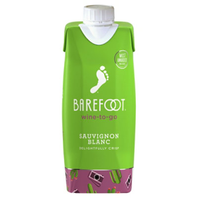 Barefoot Wine to go White Wine Sauvignon Blanc Delightfully Crisp Tetra Pak - 500 Ml - Image 2