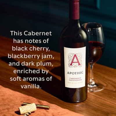 Apothic Cab Red Wine Cabernet Sauvignon California - 750 Ml - Image 4