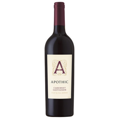 Apothic Cab Red Wine Cabernet Sauvignon California - 750 Ml - Image 1