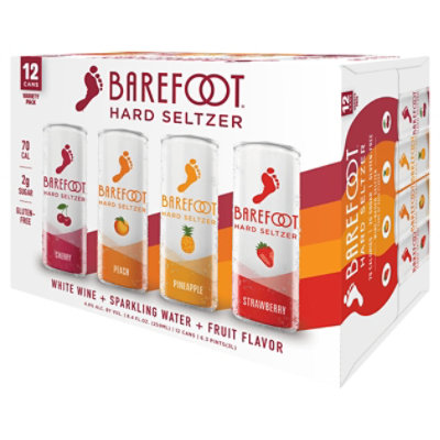 Barefoot Wine Hard Seltzer Variety Pack Cans - 12-250 Ml - Image 2