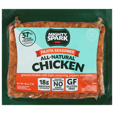 Mighty Spark Fajita Seasoned Ground Chicken - 16 Oz. - Image 1