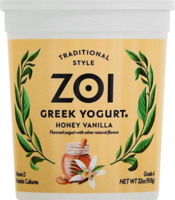 Zoi Honey Vanilla Greek Yogurt - 32 Oz - Image 2