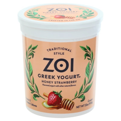 Zoi Honey Strawberry Greek Yogurt - 32 Oz - Image 3