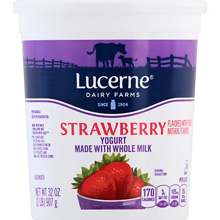 Lucerne Yogurt Whole Milk Strawberry - 32 Oz - Image 2