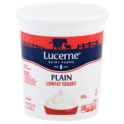 Lucerne Yogurt Low Fat Plain - 32 Oz - Image 1